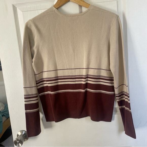 80s Vintage Clifford and Wills 100% Cotton Button Down Cardigan Size Small - Picture 3 of 5